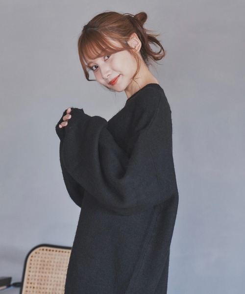 「ADAMASTE」 長袖ニット SMALL パープル メンズ_画像6