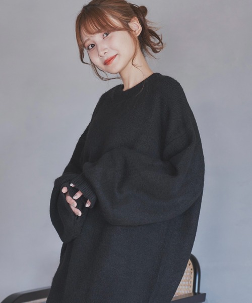 「ADAMASTE」 長袖ニット SMALL パープル メンズ_画像8