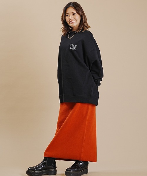 「（What it isNt）ART BY MARKGONZALES」 スウェットカットソー FREE ライトグレー レディース_画像3