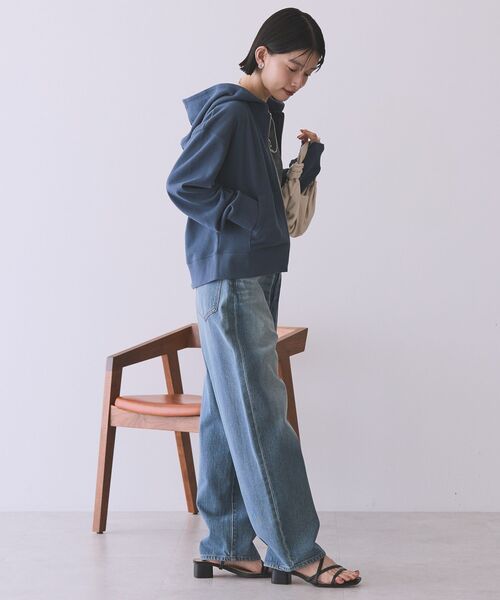 「AMERICAN HOLIC」 デニムパンツ L ライトインディゴブルー レディース_画像6