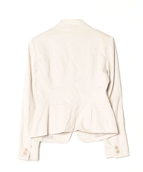 「COUP DE CHANCE」 ノーカラージャケット 40 ベージュ レディース_画像2