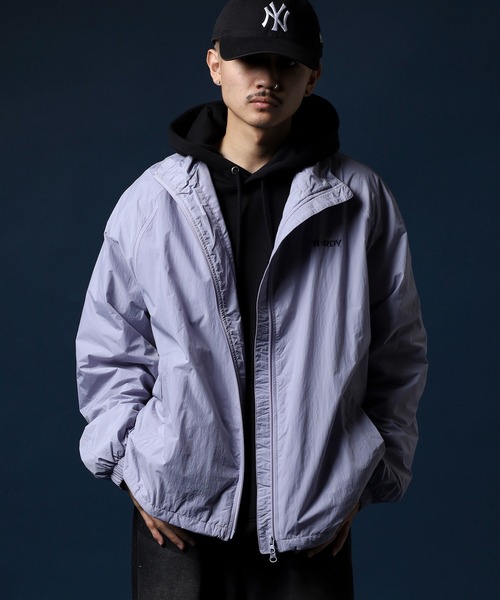 「NERDY」 ナイロンブルゾン M パープル メンズ_画像6