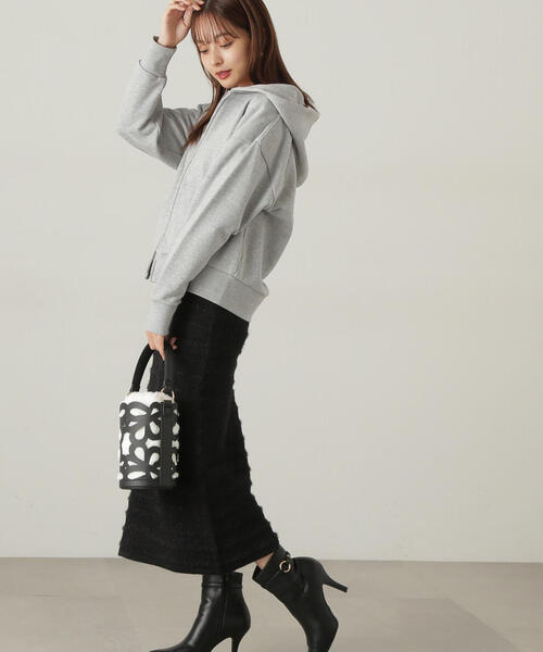 「PROPORTION BODY DRESSING」 ジップアップパーカー FREE ネイビー レディース_画像5