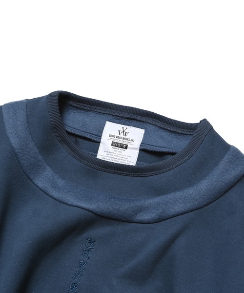 「VIRGOwearworks」 スウェットカットソー 3 ネイビー メンズ_画像3