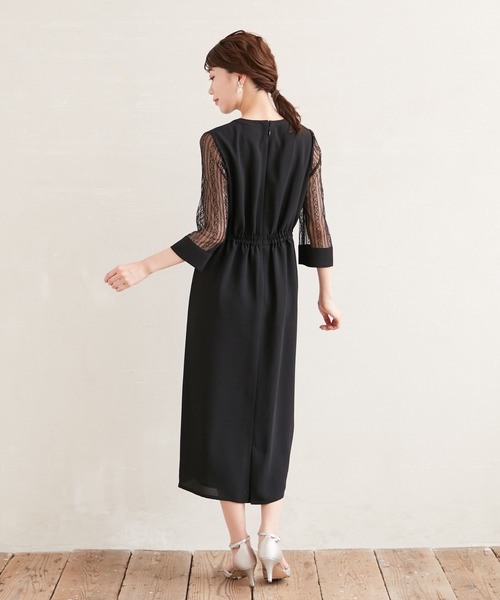 「AIMER」 長袖ワンピース MEDIUM ブルー系その他 レディース_画像3