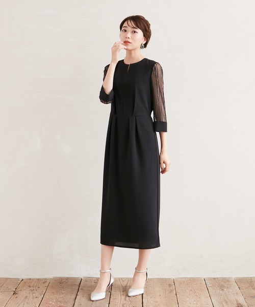 「AIMER」 長袖ワンピース MEDIUM ブルー系その他 レディース_画像5