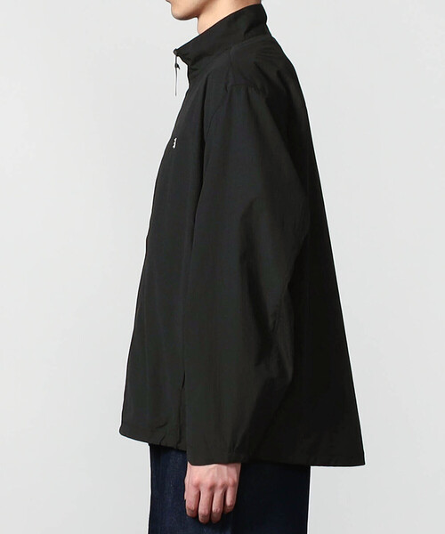 【定価18,480円】美品Gymphlexナイロン 2WAYシャツジャケット黒 GYMPHLEX（ジムフレックス） ブラウス シャツ | ナイロン フードシャツ