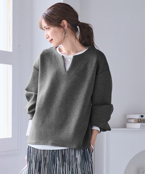 SMILELAND tシャツ 「大きいサイズ」ゆるシルエットダンボールニット