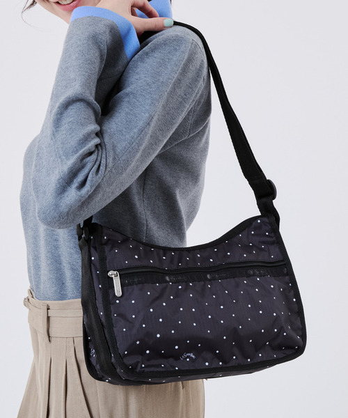 LeSportsac CLASSIC HOBO ショルダーバック ポーチ付 レスポートサック LeSportsac CLASSIC HOBO （ブラックシャイン