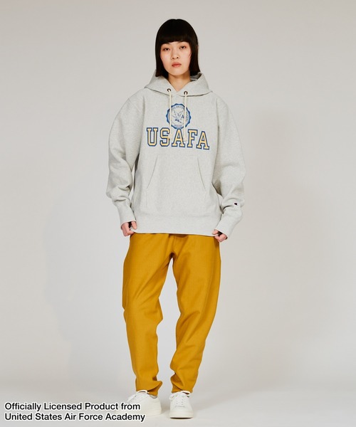 「Champion」 プルオーバーパーカー X-LARGE シルバーグレー メンズの画像