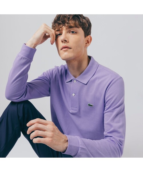 LACOSTE（ラコステ） 長袖ポロシャツ 3 ネイビー メンズ : ZOZOTOWN