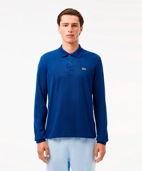 LACOSTE（ラコステ） 長袖ポロシャツ 3 ネイビー メンズ : ZOZOTOWN
