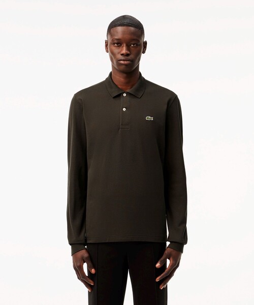 LACOSTE ネイビー 長袖ポロシャツ US S ラコステ LACOSTE オリジナルフィット 長袖 ポロシャツ （ネイビー