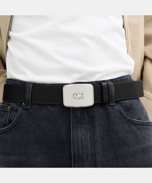 COACH（コーチ） ベルト プラーク バックル ベルト・38MM メンズ