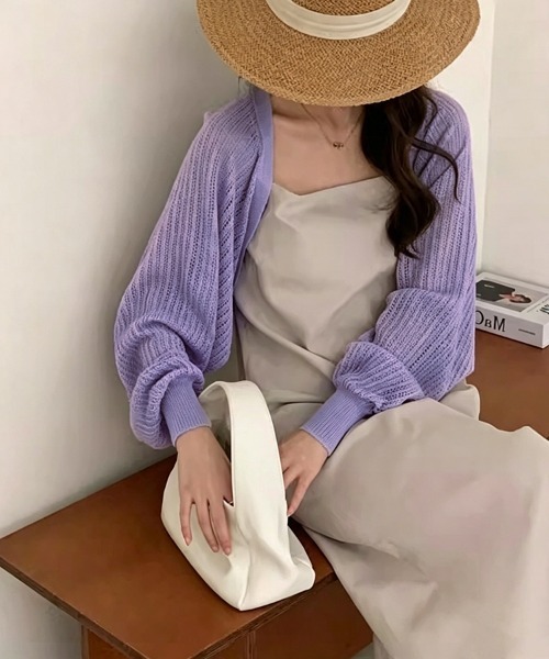 SEU カーディガン uvカット 夏 サマーカーディガン ショートニット