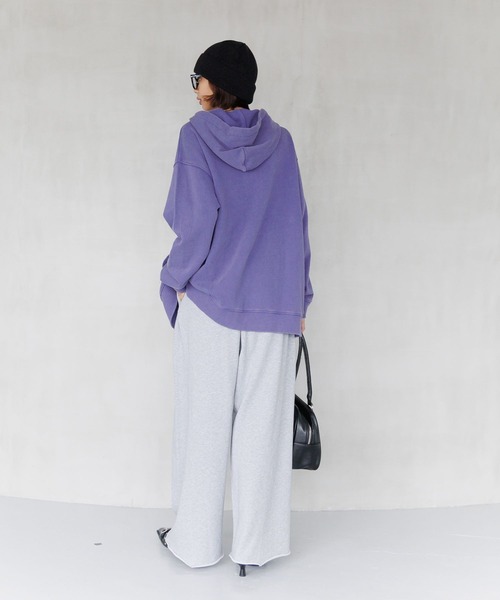 「PAGEBOY」 ジップアップパーカー LARGE 杢グレー レディース_画像4