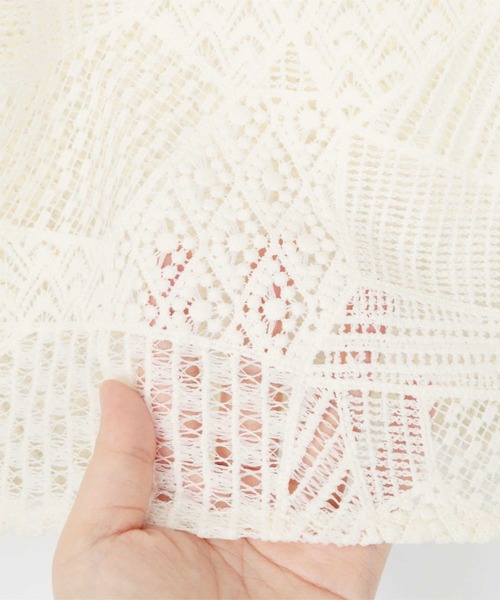 「miette」 半袖ポロシャツ FREE ライトブルー レディース_画像8