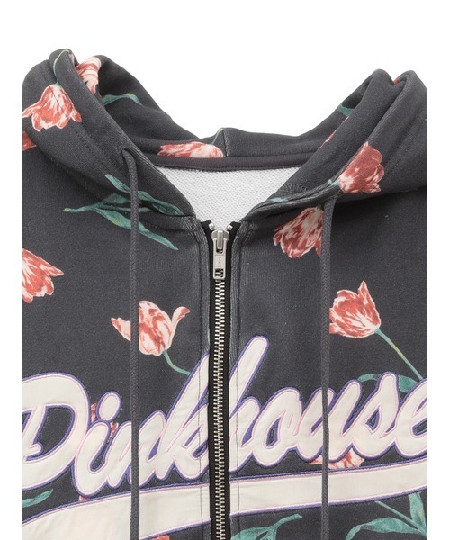 「PINK HOUSE」 ジップアップパーカー フリー ブラック レディースの画像