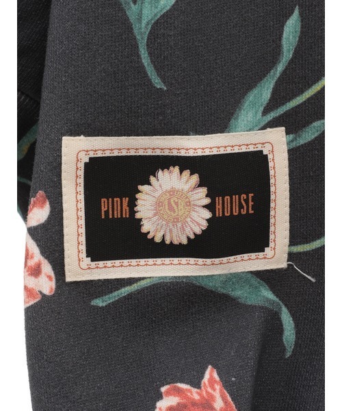 「PINK HOUSE」 ジップアップパーカー フリー ブラック レディースの画像