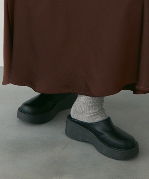「Lutim by u」 シューズ 22.5cm ブラック レディース_画像3