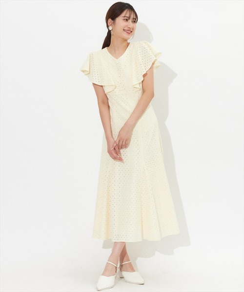 「SWINGLE」 半袖ワンピース MEDIUM ブラック レディース_画像5