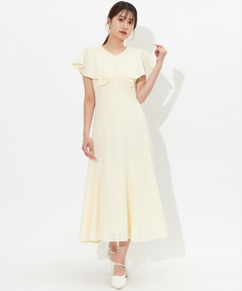 「SWINGLE」 半袖ワンピース MEDIUM ブラック レディース_画像6