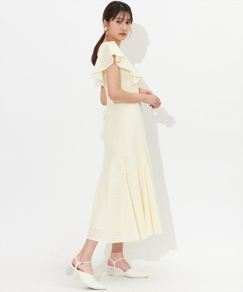 「SWINGLE」 半袖ワンピース MEDIUM ブラック レディース_画像7