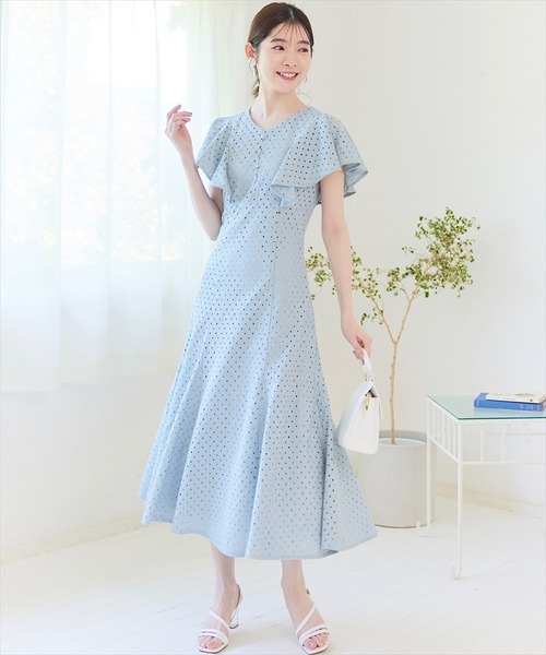 「SWINGLE」 半袖ワンピース MEDIUM ブラック レディース_画像9