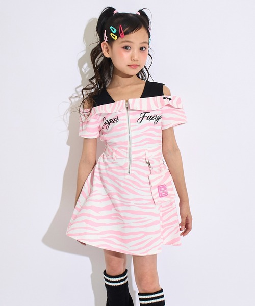 ANAP kids（アナップキッズ） ワンピース ポシェット付 オフショル風