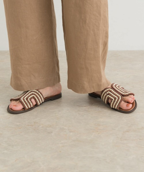 「URBAN RESEARCH DOORS」 フラットサンダル 37 ブラウン レディース_画像3