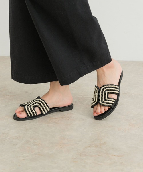 「URBAN RESEARCH DOORS」 フラットサンダル 37 ブラウン レディース_画像5
