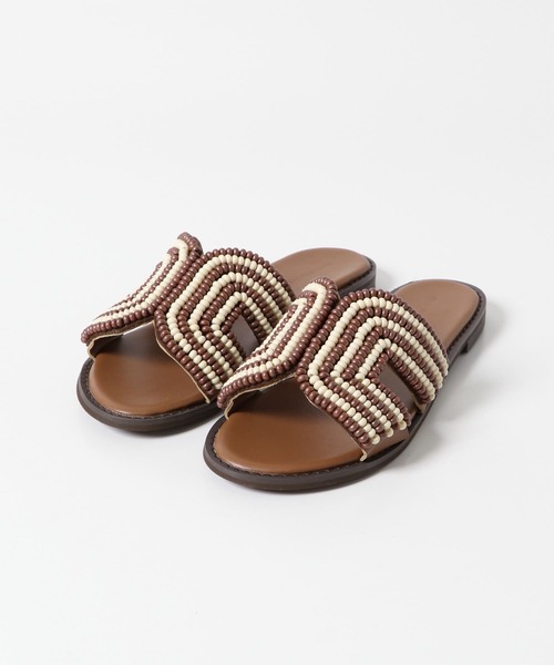 「URBAN RESEARCH DOORS」 フラットサンダル 37 ブラウン レディース_画像9