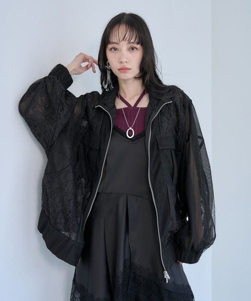 レースブルゾン（HARE／レディースファッション） | ファッション の