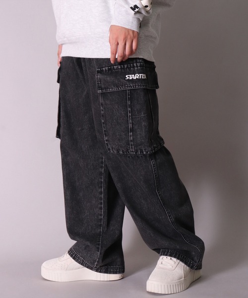 「STARTER BLACK LABEL」 カーゴパンツ MEDIUM インディゴブルー メンズ_画像4