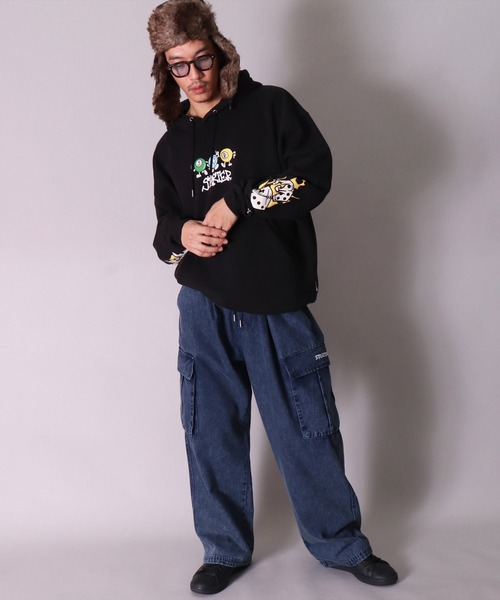 「STARTER BLACK LABEL」 カーゴパンツ MEDIUM インディゴブルー メンズ_画像6