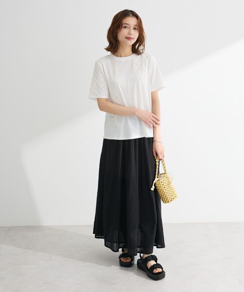 「Green Parks」 「richblue」フラットサンダル L アイボリー レディース_画像5
