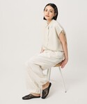 サンダル レザー ラインメッシュ スクエア ス...の詳細画像5