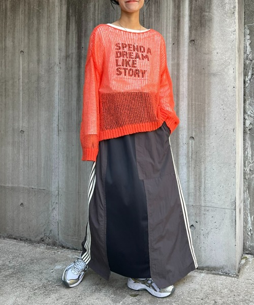 「etsinta」 スカート ONE SIZE ブラウン レディース_画像9