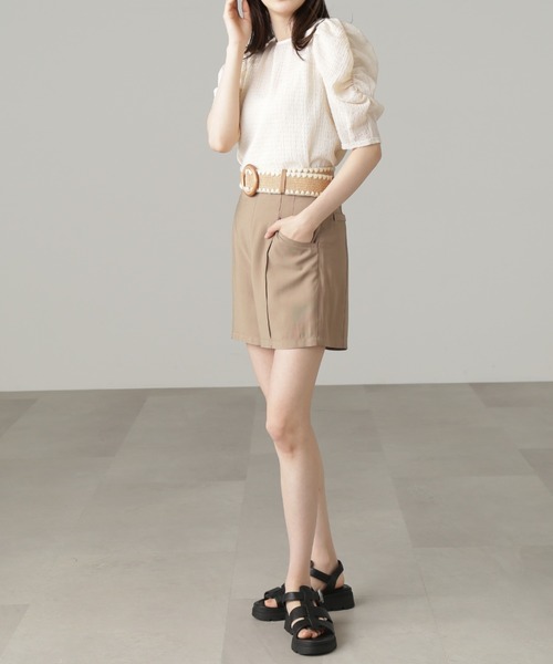 「FREE'S MART」 ショートパンツ MEDIUM ベージュ レディース_画像4