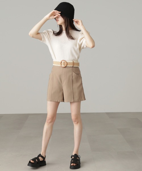 「FREE'S MART」 ショートパンツ MEDIUM ベージュ レディース_画像6