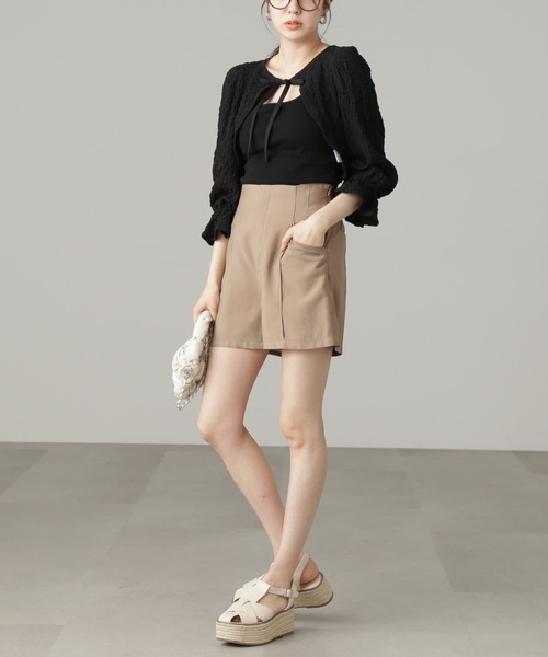 「FREE'S MART」 ショートパンツ MEDIUM ベージュ レディース_画像8