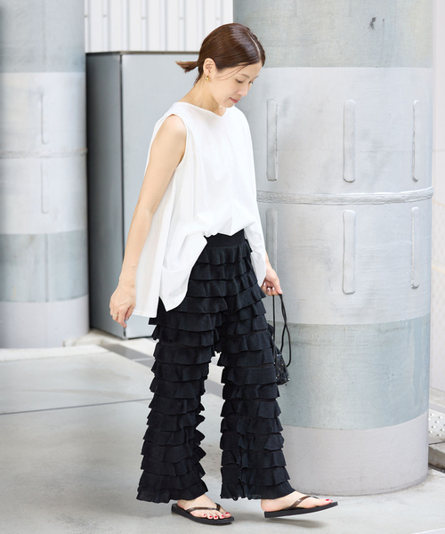 専用　IENA ニットフリルパンツ IENA（イエナ） パンツ フリルニットパンツ レディース : ZOZOTOWN