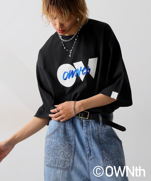 「OWNth」 7分袖カットソー P ブラック レディース_画像8