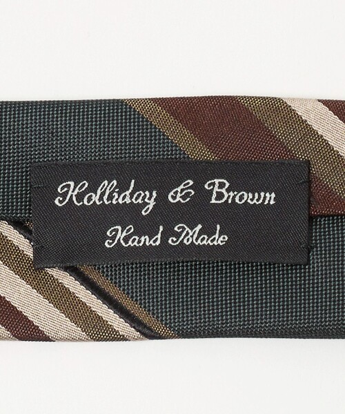 Holliday & Brown ネクタイ 「Holliday＆Brown」レジメンタル ネクタイ