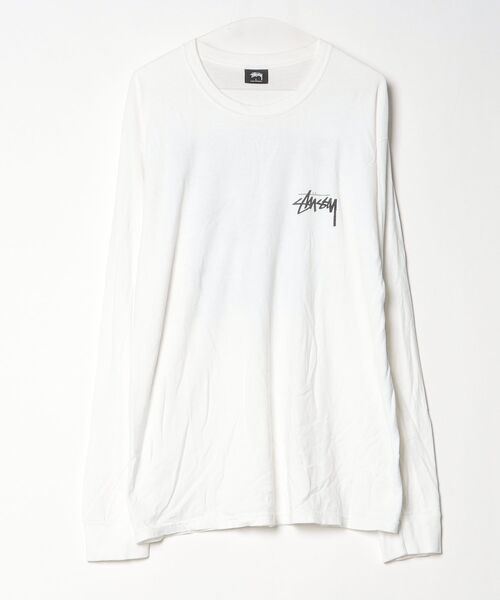 STUSSY（ステューシー） 長袖Tシャツ L ホワイト メンズ : ZOZOTOWN