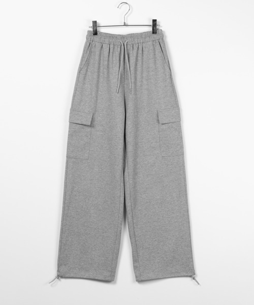 「me+em select」 カーゴパンツ LARGE ブラック レディース_画像4