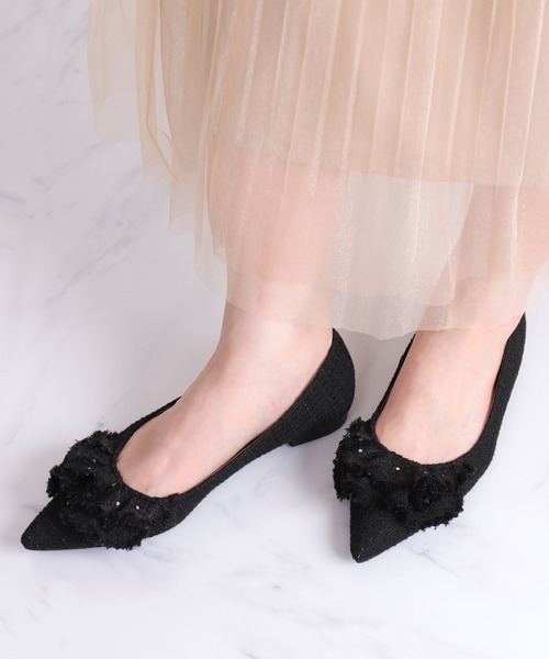 「artemis by DIANA」 フラットパンプス 22.5cm ピンク レディース_画像6