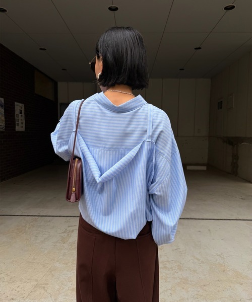 Ameri（アメリ） ブラウス シャツ 「 ZOZOTOWN限定 」 STRIPE 