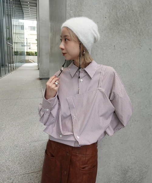 Ameri（アメリ） ブラウス シャツ 「 ZOZOTOWN限定 」 STRIPE