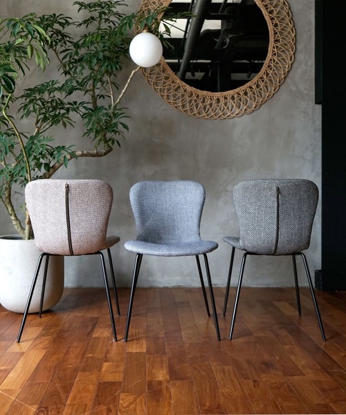 a.depeche 家具 zip design chair herringbone BROWN / デザイン